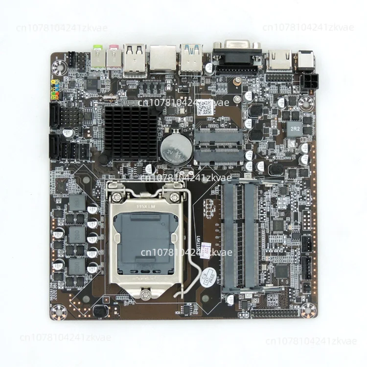 New H81t Motherboard All-in-One Machine 17 * 17cm Dual Memory Slot Desktop CPU Mini Host LVDS Interface