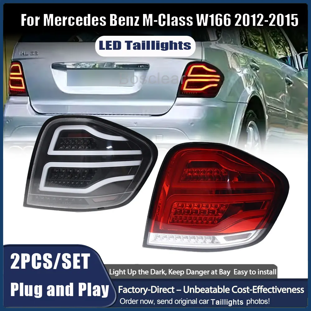 

Автомобильные фары для Mercedes Benz M-Class W164 Задние фонари ML350 ML500 2005 2005 2007 2008, светодиодные задние фонари, указатели поворота, автомобильные аксессуары