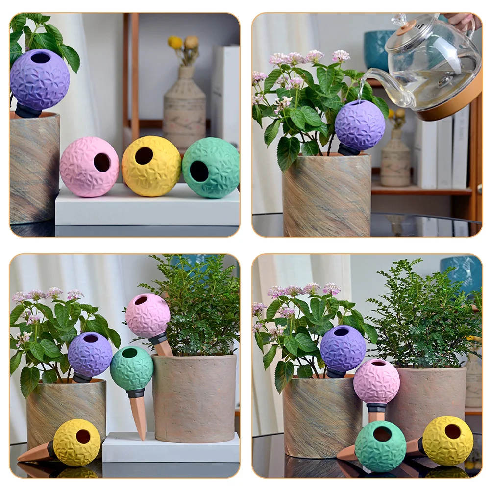 

4Pcs Automatic Watering Globes for Outdoor Plants Drip Irrigation Technology Maintain Optimal Moisture Levels Watering Spikes
