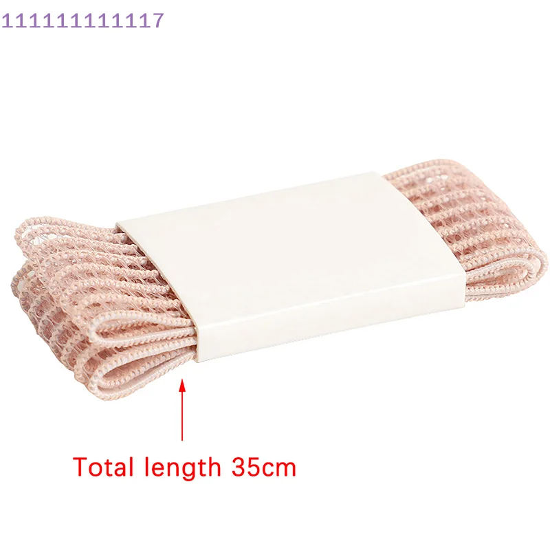 Pink Invisible Elastic Bands for Ballet Pointe Shoes – Fishnet Design for Secure Fit and Discreet Appearance