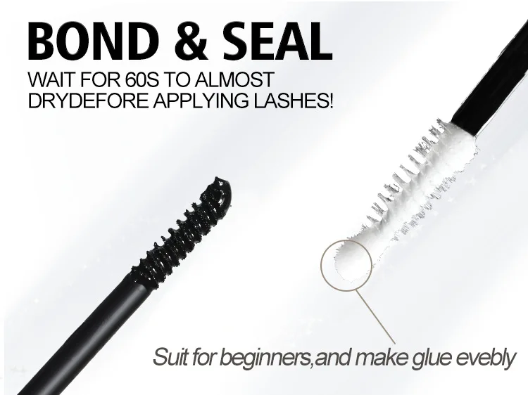 MIAOJIE colle à cils et joint pour grappes de cils colle à cils fixe forte colle à cils durable outil d'extension de cils