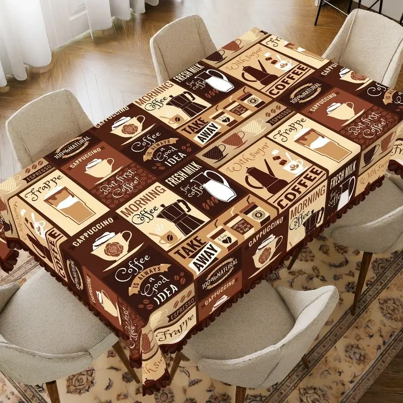 VIKAMA Bohemian Sunflower Print Vintage Tablecloth, Home Kitchen Decoration, Party And Festival Decoration, Easy To Maintain-