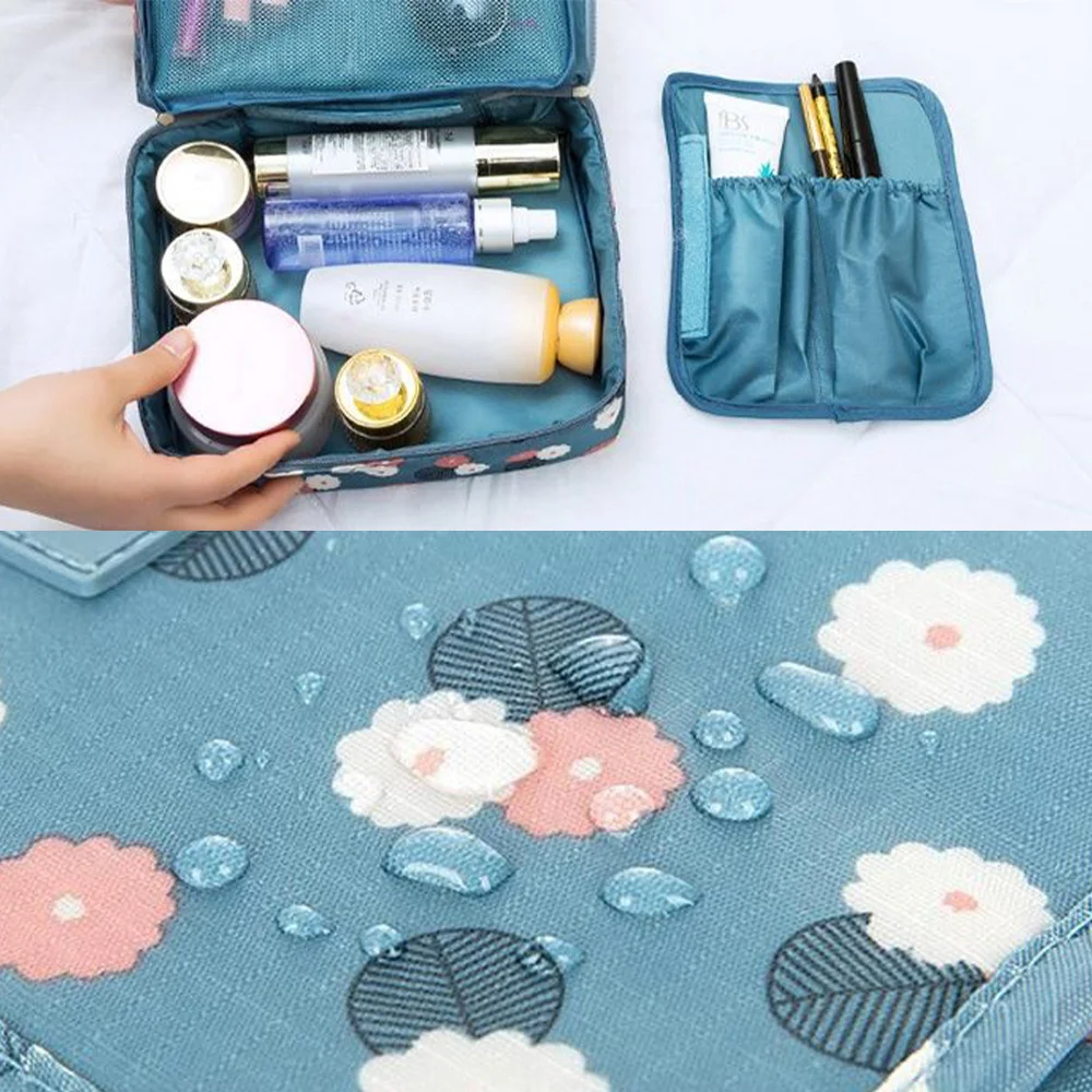 Travel Cosmetic Bags Toiletrys Makeup Organizer Girl Outdoor Waterproof Make Up Case Woman Personal Hygiene Tote Beauty Bag 2023