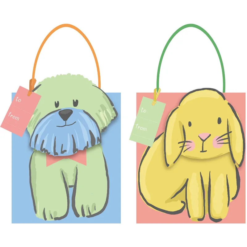 

8 шт., бумажные подарочные пакеты для домашних животных