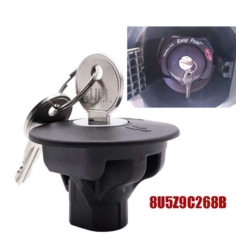 

Fuel Tank Cap with 2 Keys Gas Petrol Locking Gas Fuel Cap For FORD F150 Explorer Escape Focus Fusion Dodge Charger 8U5Z9C268B