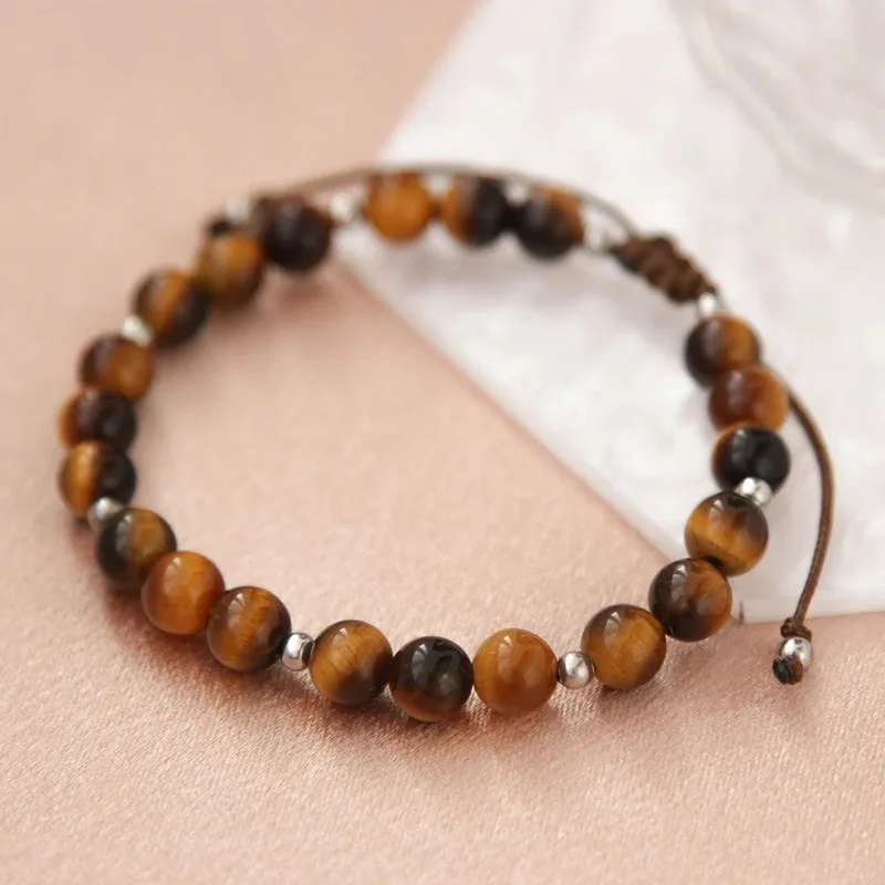 Labradorite Adjustable  Mens  Natural Crystal Bracelet