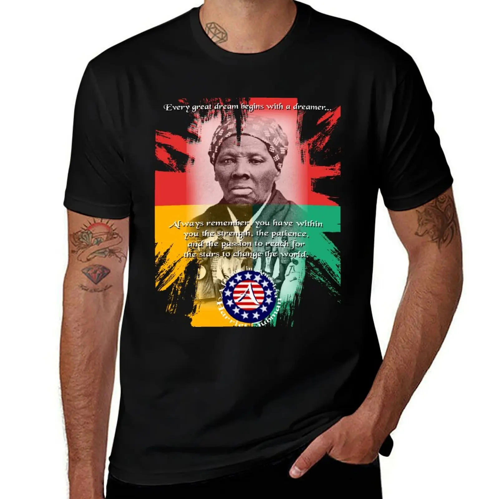 

harriet tubman T-Shirt cotton t shirt man t shirt custom print T-Shirt