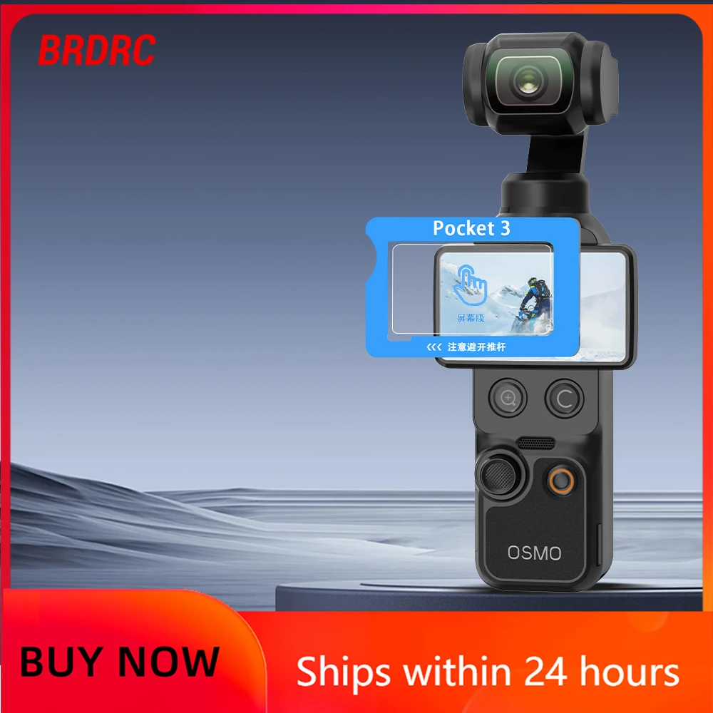 BRDRC Pocket 4 AR Screen Protector Film Anti-Reflective Film  Anti-Scratch for DJI Pocket 4 3 AccessoriesWith Installation Tools
