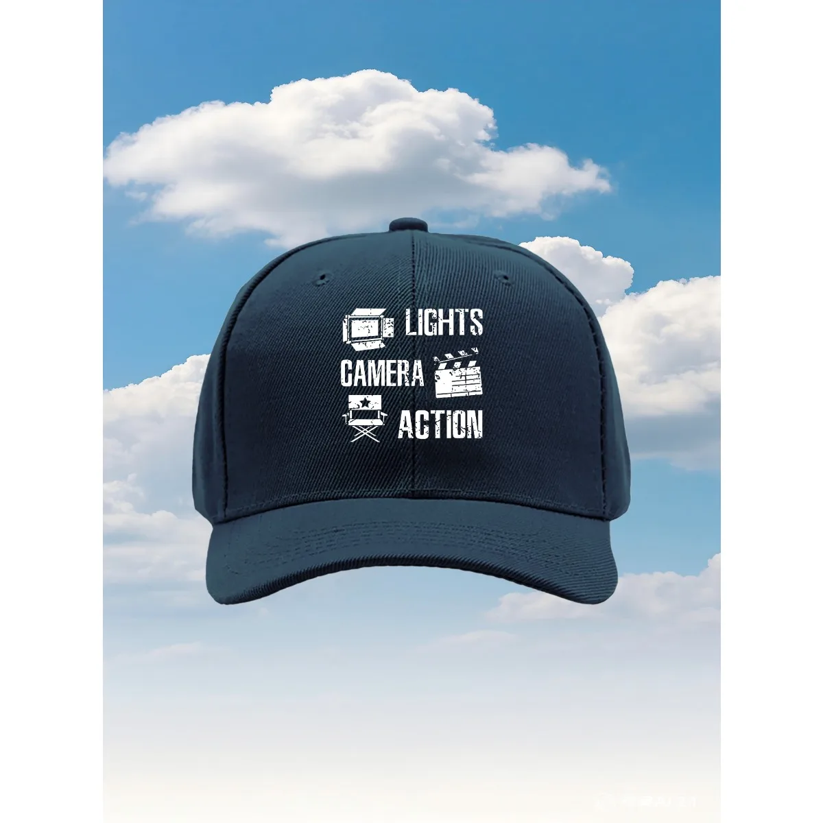 قبعة سائق الشاحنة موديل جديد من LIGHTS CAMERA ACTION 2025 مع تصميم مطبوع ممتع وقابل للتعديل، مثالية للأنشطة الخارجية Tr #3