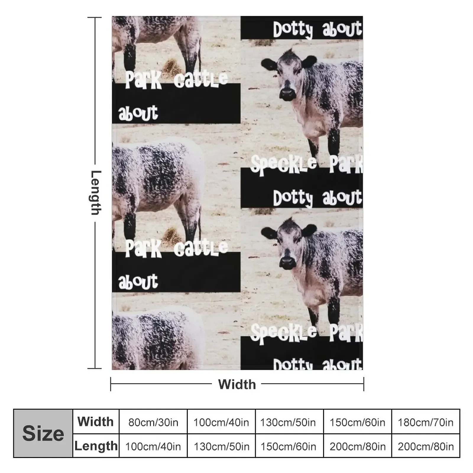 SPECKLE PARK CATTLE PROMOTIONAL, DOTTY ABOUT Throw Blanket Soft Plush Plaid bed plaid Blankets