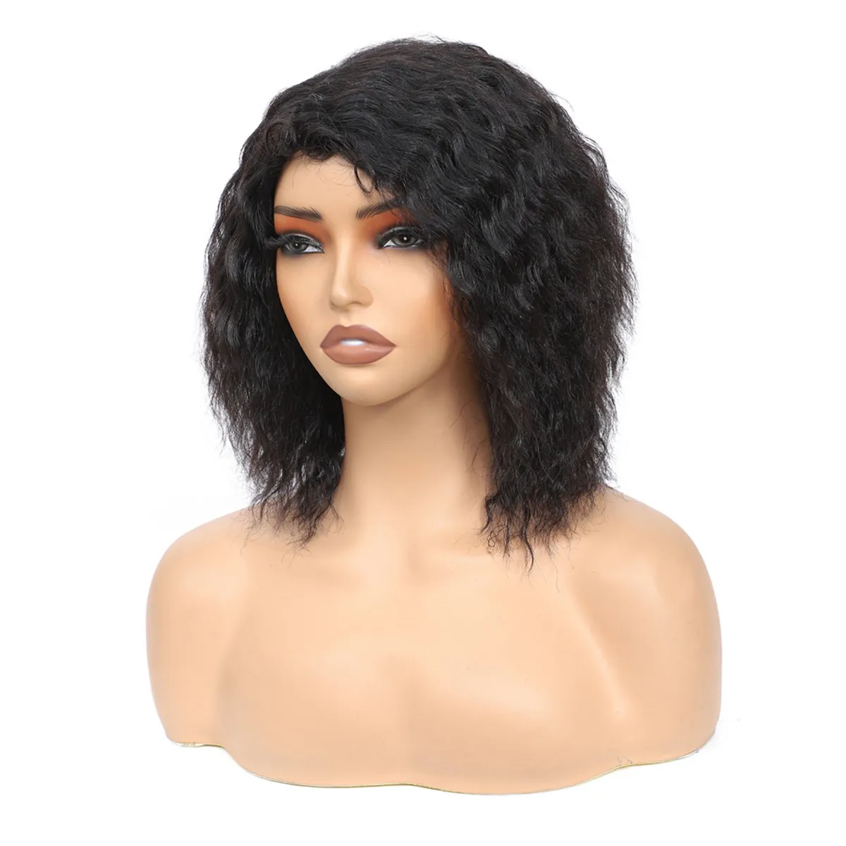 Lockige Pixie-Cut-Perücken aus Echthaar, 4x1-Teil-Spitzenperücken aus Echthaar, Kinky Straight Lace-Closure-Perücken für Frauen, 8" kurze, kleberlose Perücken – Detail 7