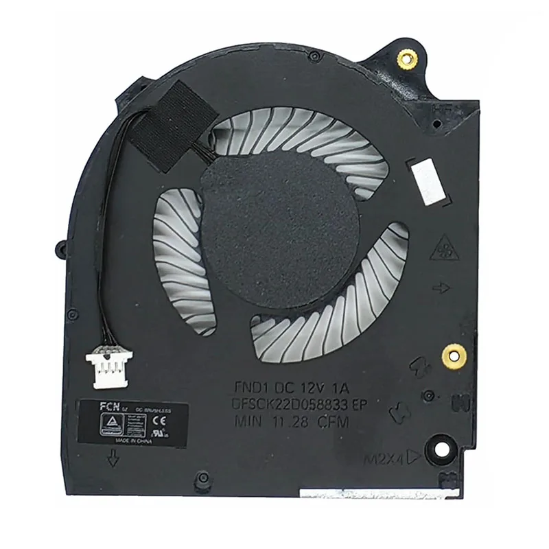 CPU-ventilator/GPU-ventilator voor Dell Alienware M15 R5/R6 Ryzen 5/6 2021-serie 12V 4-pins