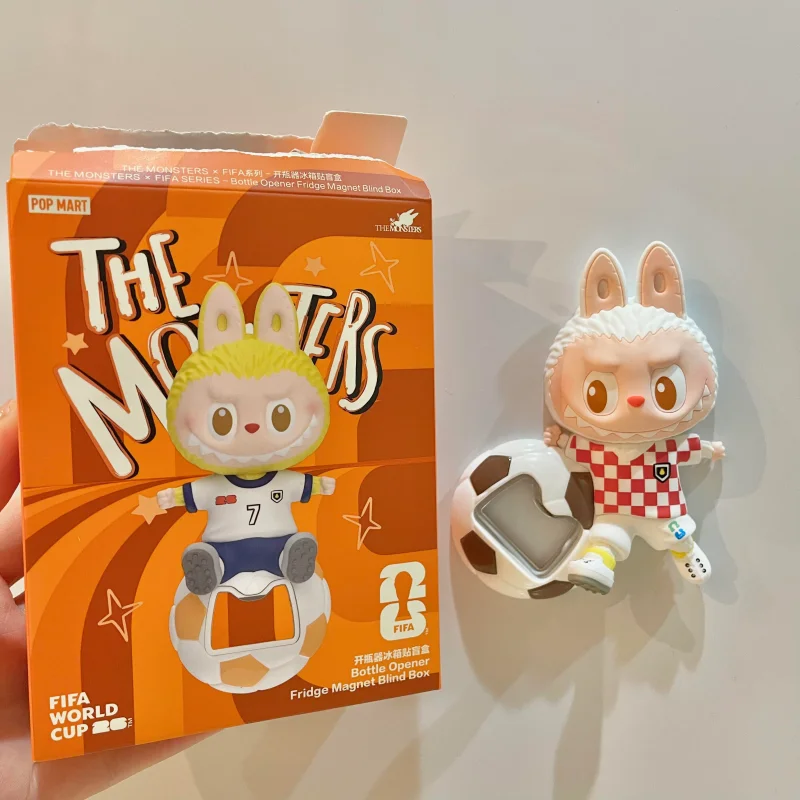 

In Stock Original Popmart Labubu The Monsters X Football Series Bottle Opener Refrigerator Magnet Trendy Blind Box Gift ﻿ ﻿ ﻿ ﻿