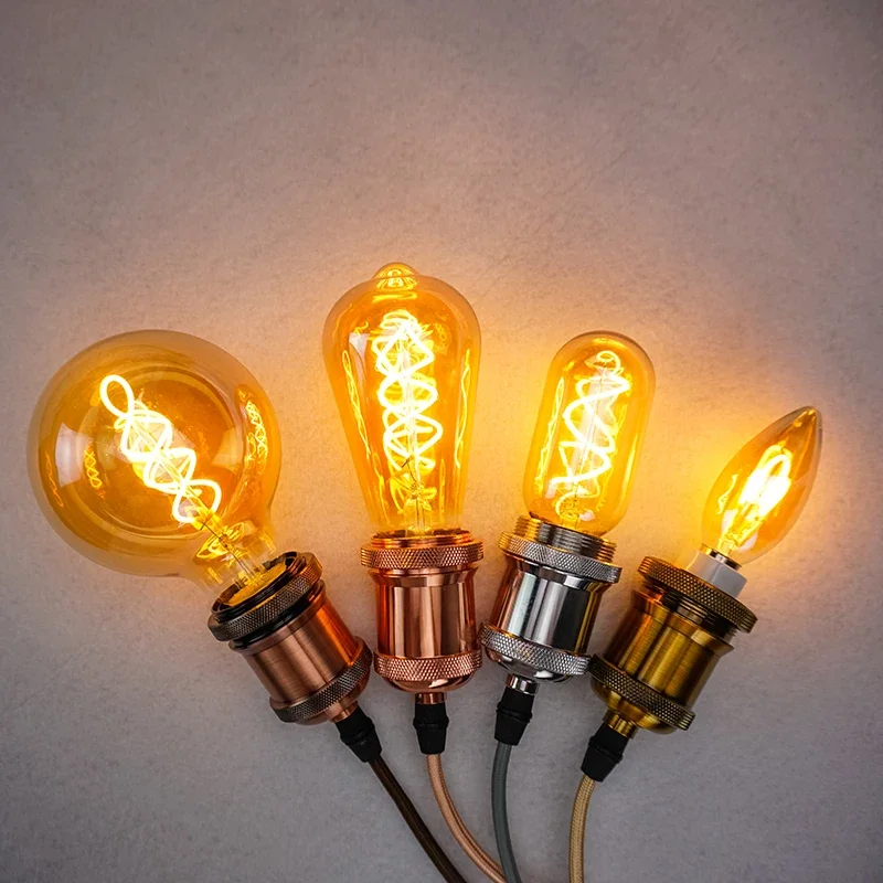 LED Bulb E14 E27 AC220V 230V Dimmable Vintage LED Filament Light Bulb 4W Retro Incandescent Decoration Led Lighting Lamp Ampoule