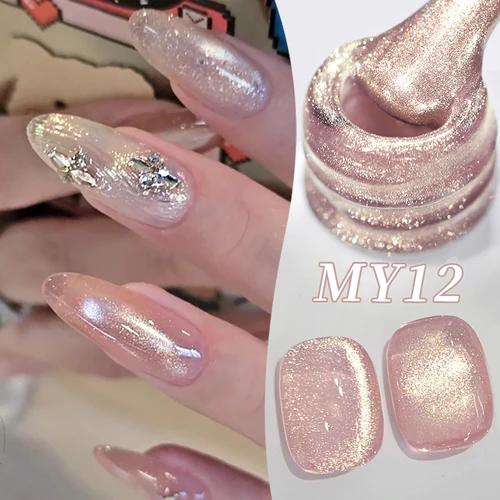 Imagen 1 del producto BORN PRETTY Rosa flujo de luz gato Esmalte de uñas de Gel magnético para uñas de primavera y verano Vernis suministros de uñas de Gel semipermanente