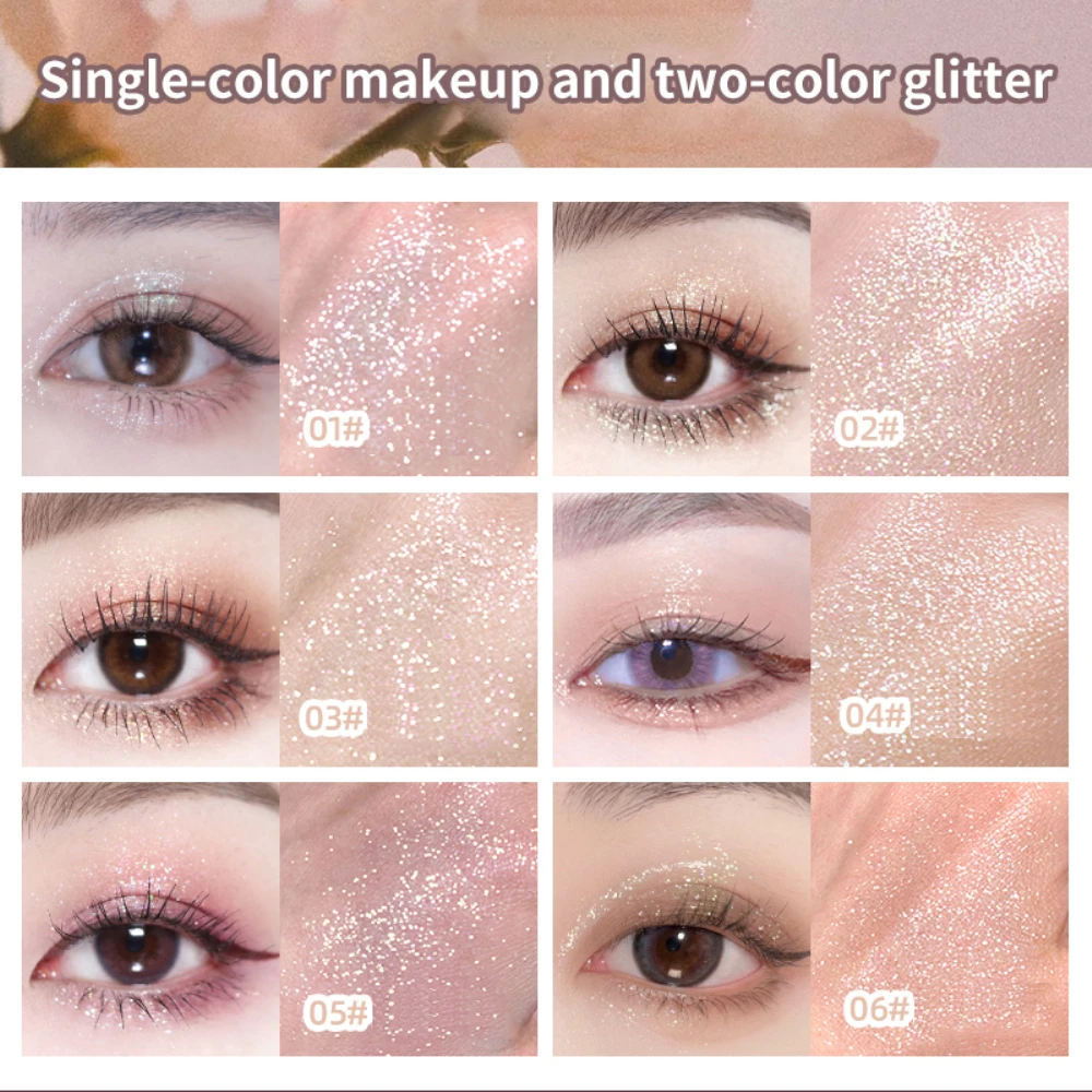 1 ~ 4 Stuks Oogschaduwstok Glitter Glinstert Oogschaduw Waterdichte Ogen Make-Up Oogschaduw Ultra Gepigmenteerde Dubbele Kop Markeerstift