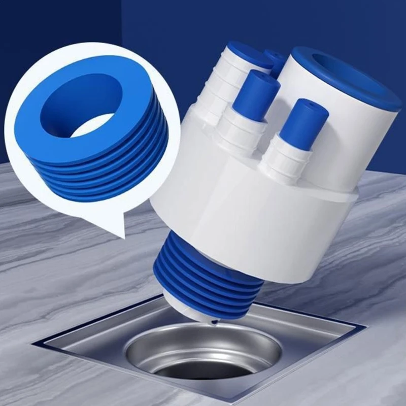 Bathroom Kitchen Floor Drain Anti-odor Floor Drain Three-in-One Drain Under The Water Pipe Shower Backflow Preventer