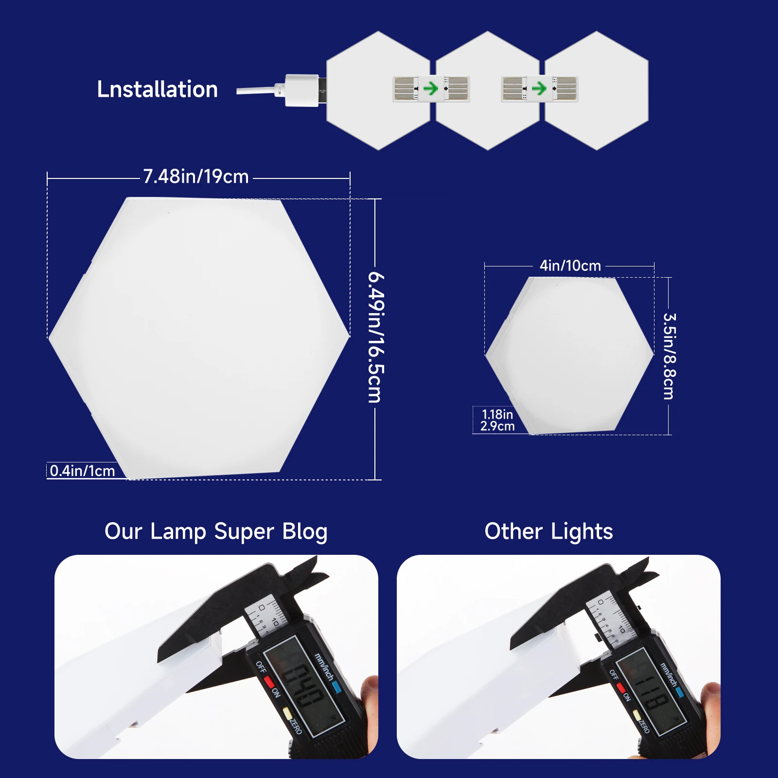 Cienka kinkiet LED inteligentna lampa kwantowa RGB APP Pickup światła do pokoju gier biurowych dekoracja ścienna w tle lampka nocna