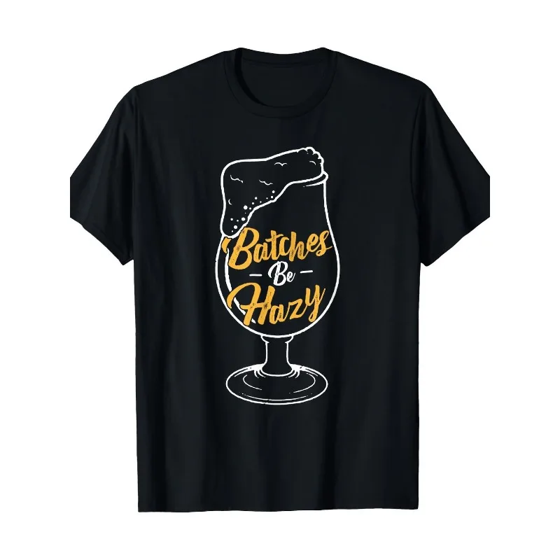 

Mens Funny Craft Beer T Shirt Summer Party Drinking Tee Hazy IPA Beer Lover Graphic Top for Brewery Barbecue BBQ Wear