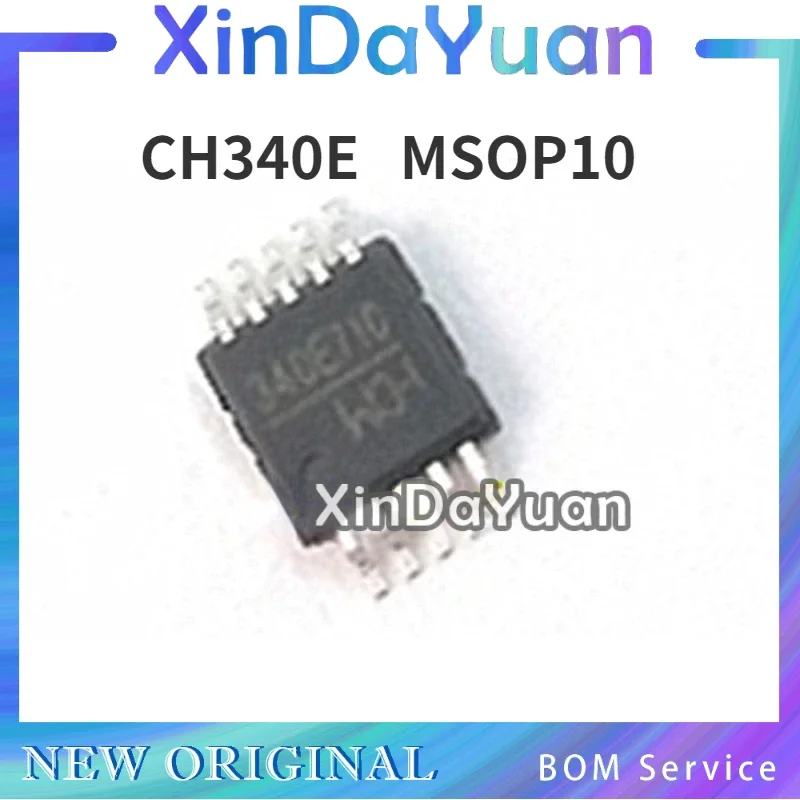 10 pcs CH340E 340E MSOP10 USB Small Chip with Built-in Crystal Oscillator