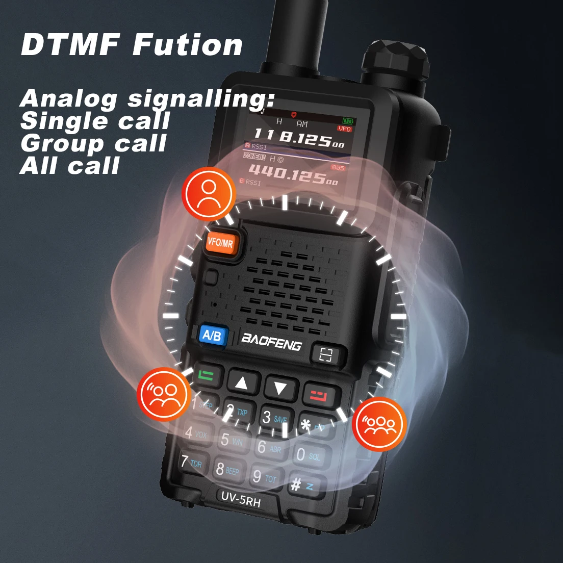 Baofeng UV-5RH Six Band 10 Watt Walkie Talkie