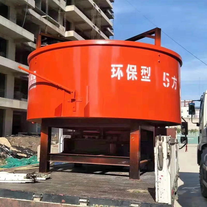 JW350 JW500 Mobile Portable Vertical Concrete Cement Pot Mixer