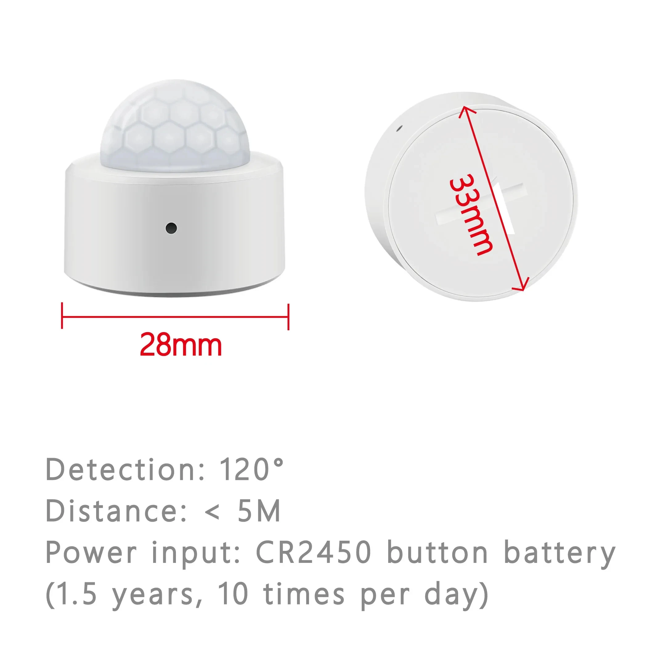 Tuya Zigbee Sensor de movimiento PIR, Detector infrarrojo de cuerpo humano, Mini Sensor inalámbrico de seguridad, aplicación Smart Life, Control Alexa