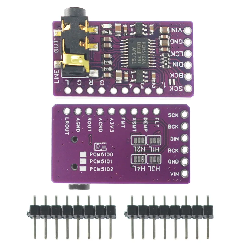 1/5 قطعة GY-PCM5102 واجهة I2S IIS DAC فك مجلس PCM5102A HiFi الصوت DAC وحدة لراسبيري Pi/STM32
