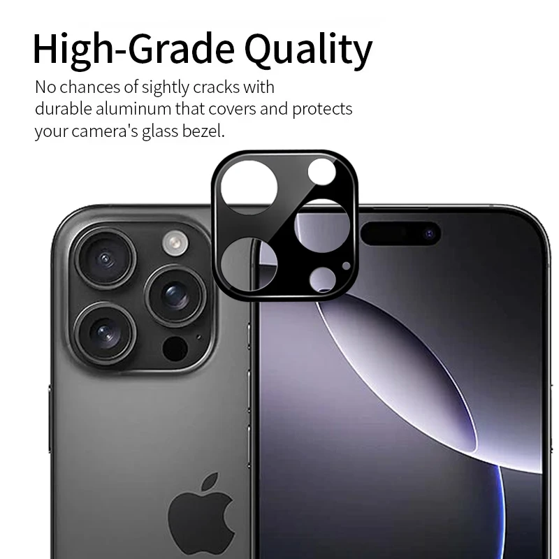 for iPhone 16 Pro Max Plus Back Camera screen Protector Protective Glass for Apple iPhone16pro Max 16＋ 3D Lens Cap Tempered Film