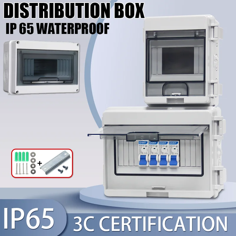 HT Series Junction Box 5/8/12/15/18/24 Way Circuit Breaker Distribution Box Outdoor Electric Junction Box