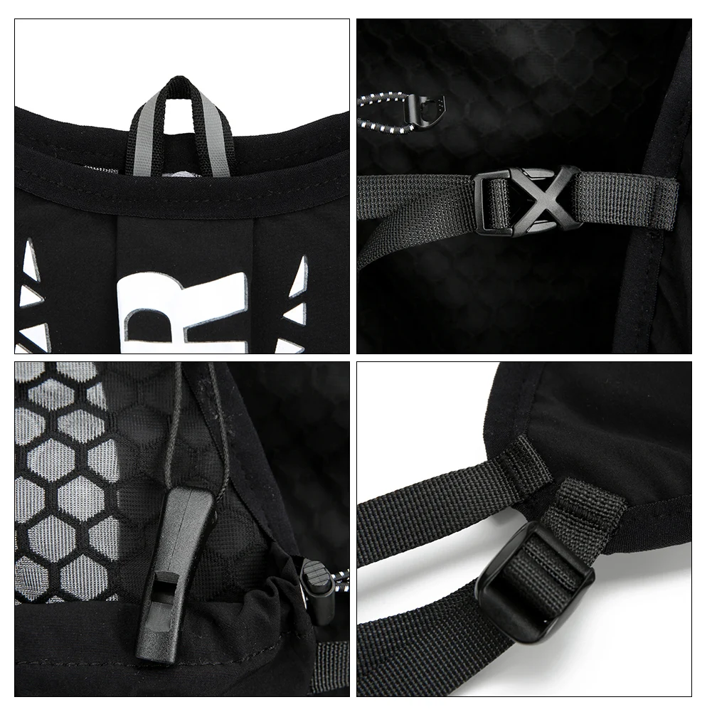 5L Cycling Backpack Large Capacity Hydration Backpack Breathable Hiking Nylon Pouch Marathon Cross-Country Running Backpack