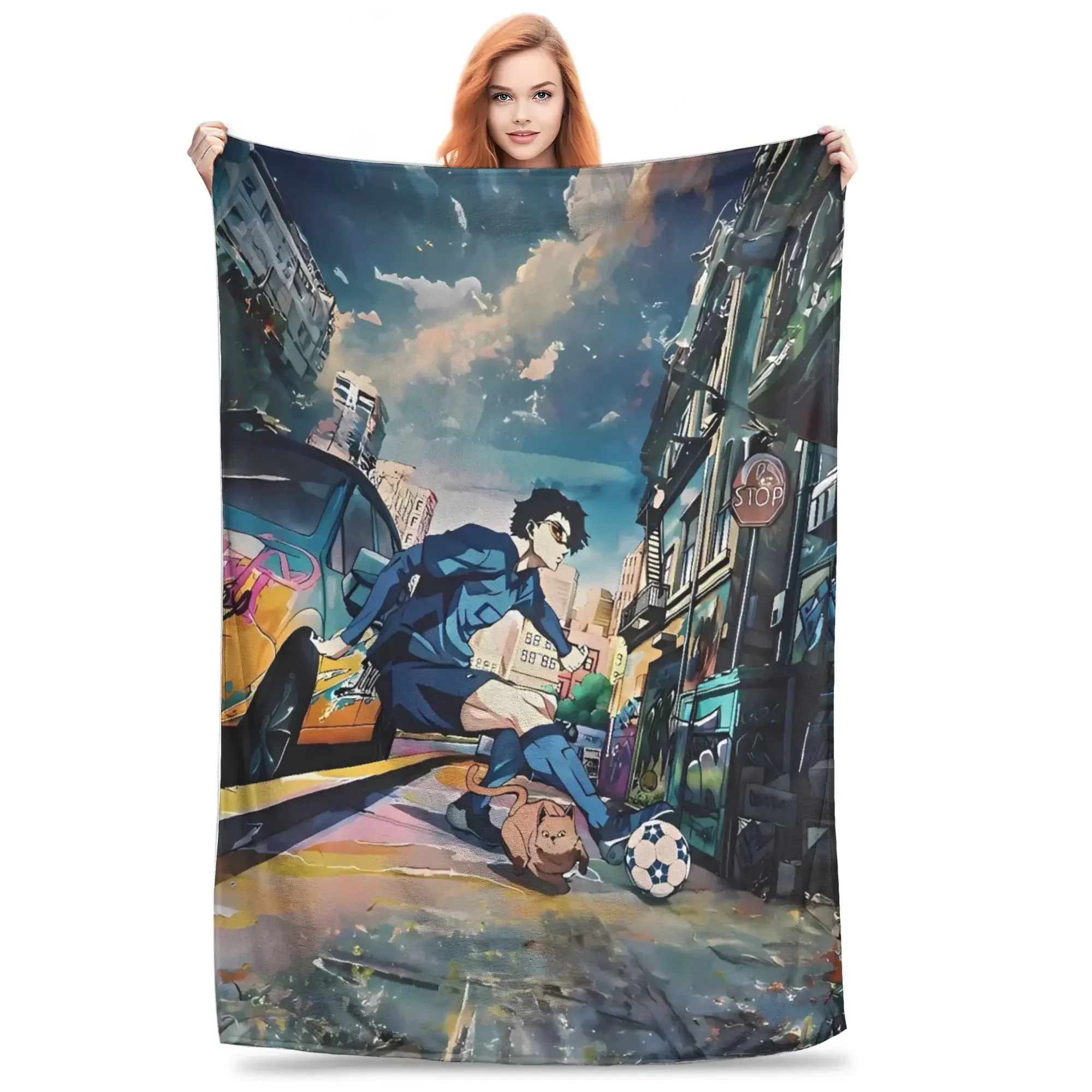 

Плюшевое одеяло Blue Lock Anime для детей и взрослых, мягкое фланелевое покрывало для дивана, кровати, удобное покрывало-плед