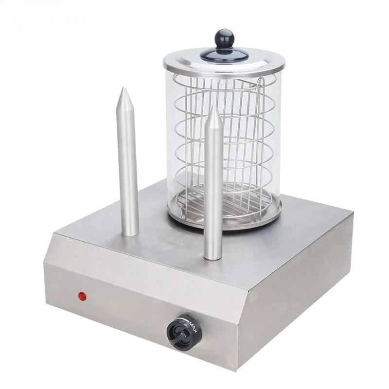 Commercial Hot Dog Toaster hine Sausage Warmer Roller Grill Stainless Steel Non-Stick For Home & Snack Bar Use