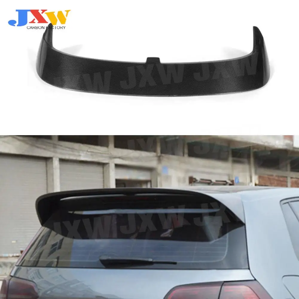 

Carbon Fiber FRP Black Rear Roof Spoiler Wings for Volkswagen VW golf 7 VII MK7 Standard 2014-2017 Non GTI