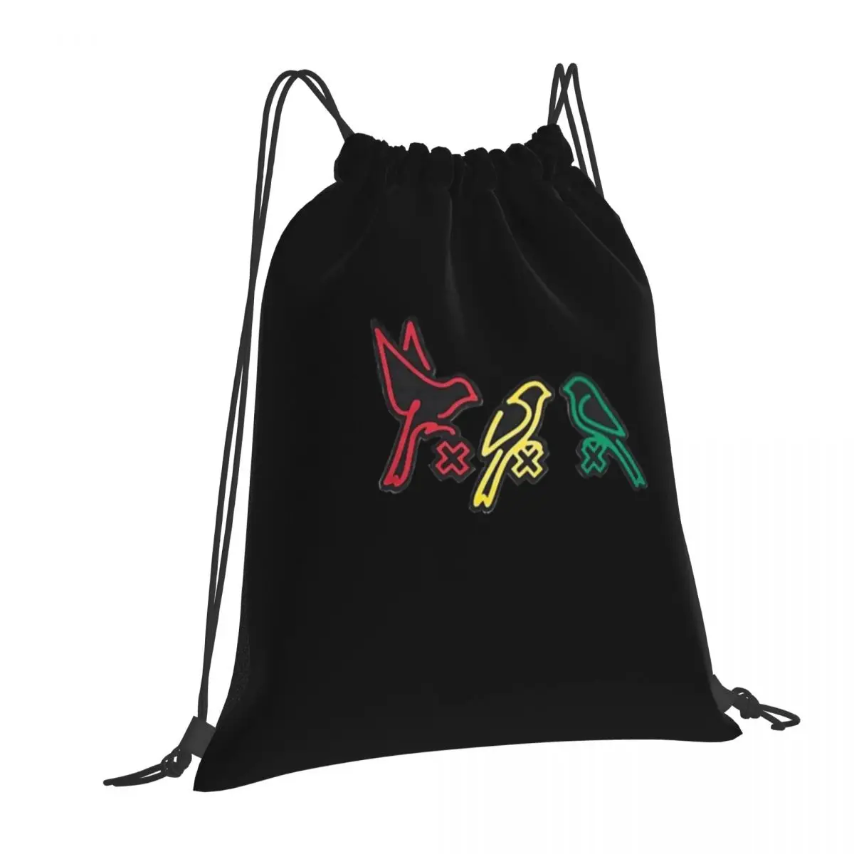 Bob Marley Ajax - Three Little Birds Floor Pillow Yuysnoofzil Backpacks Casual Drawstring Bundle Pocket Sundries Bag