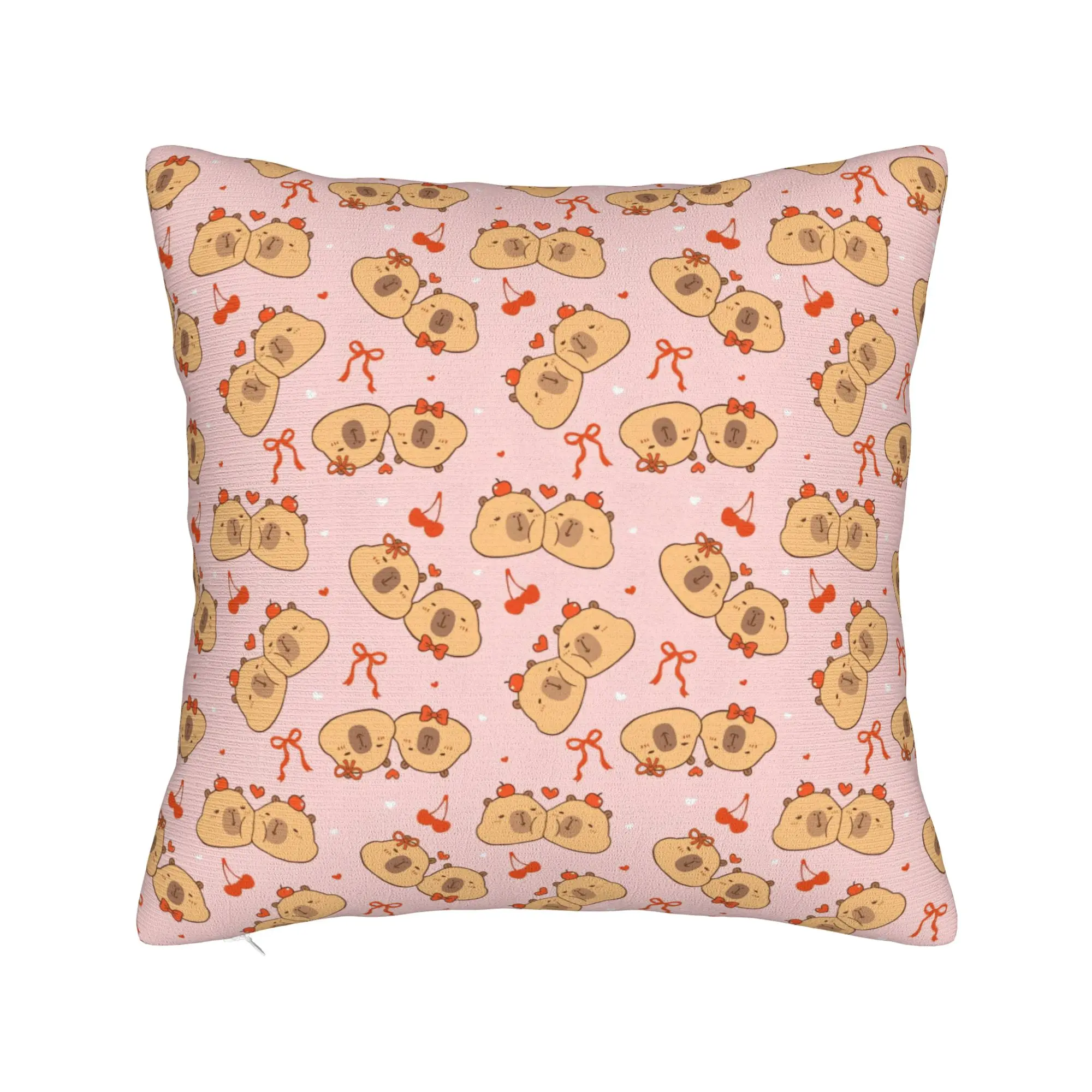 Capybara Pillow Case  Kawaii Pillow Cover Comfy Pillowcases For Sofa Car Home Decor