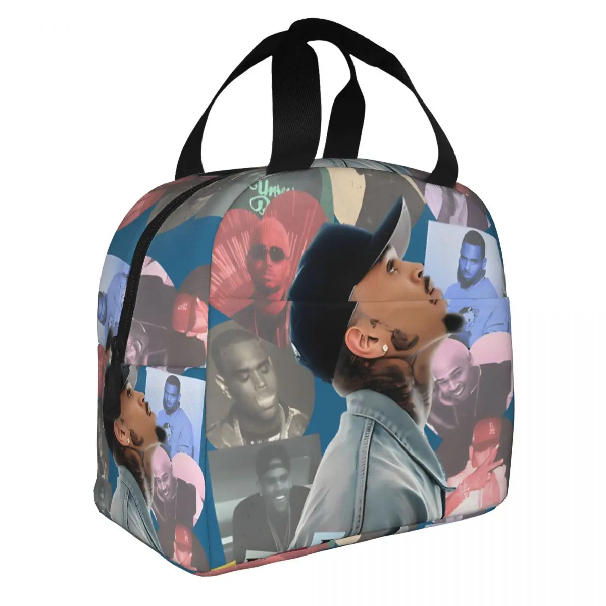 For Travel Chris Brown 11 Tour 2024 Musicchris Brown Zipper Closure Reusable Chris Brown Food Bags Girl Boy｠ Lunch Box Bag