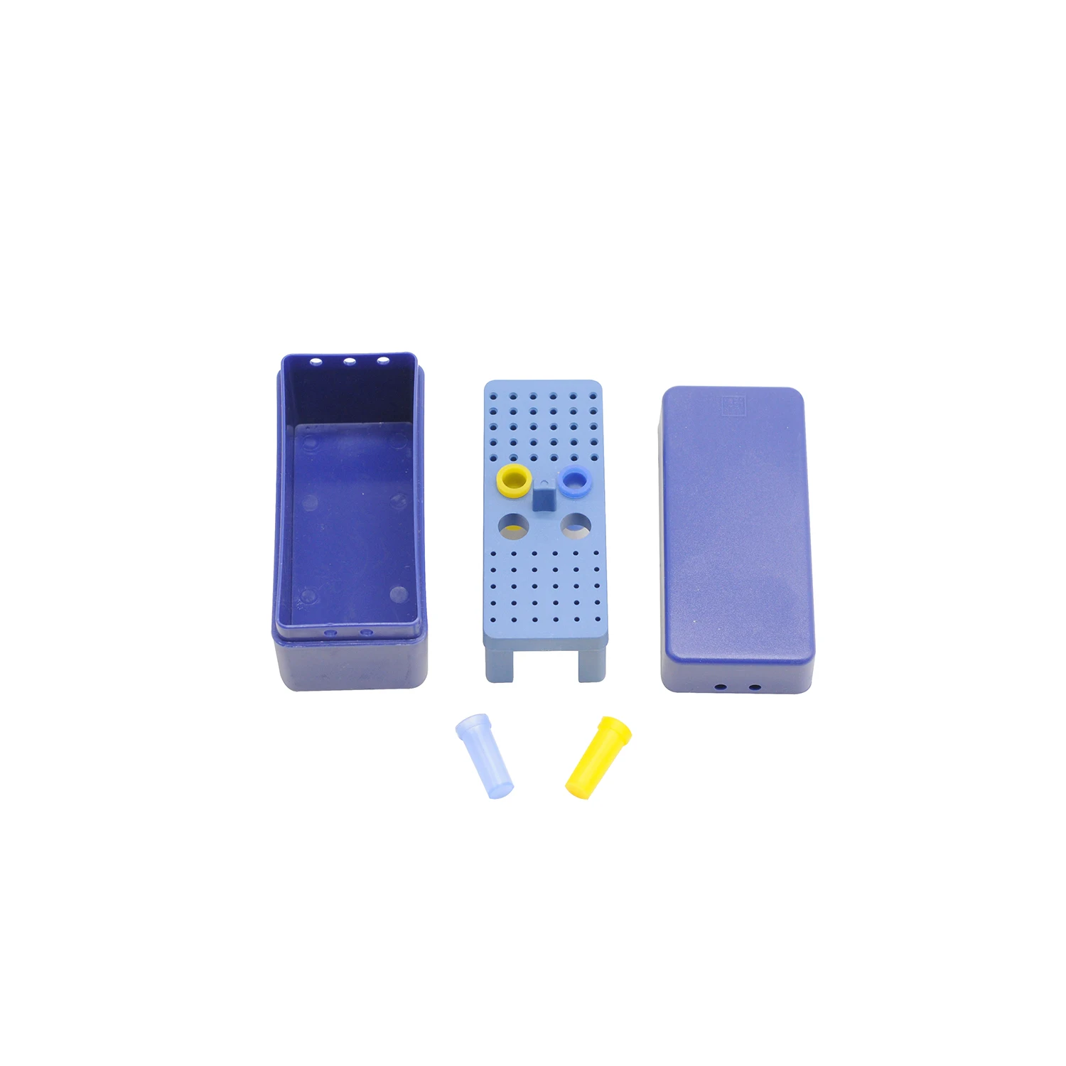 1pc Dental 72 Holes Disinfection Box Autoclavable High Speed Bur Holder Stand Scaler Tips Drills Organizer Case Dentistry Tools