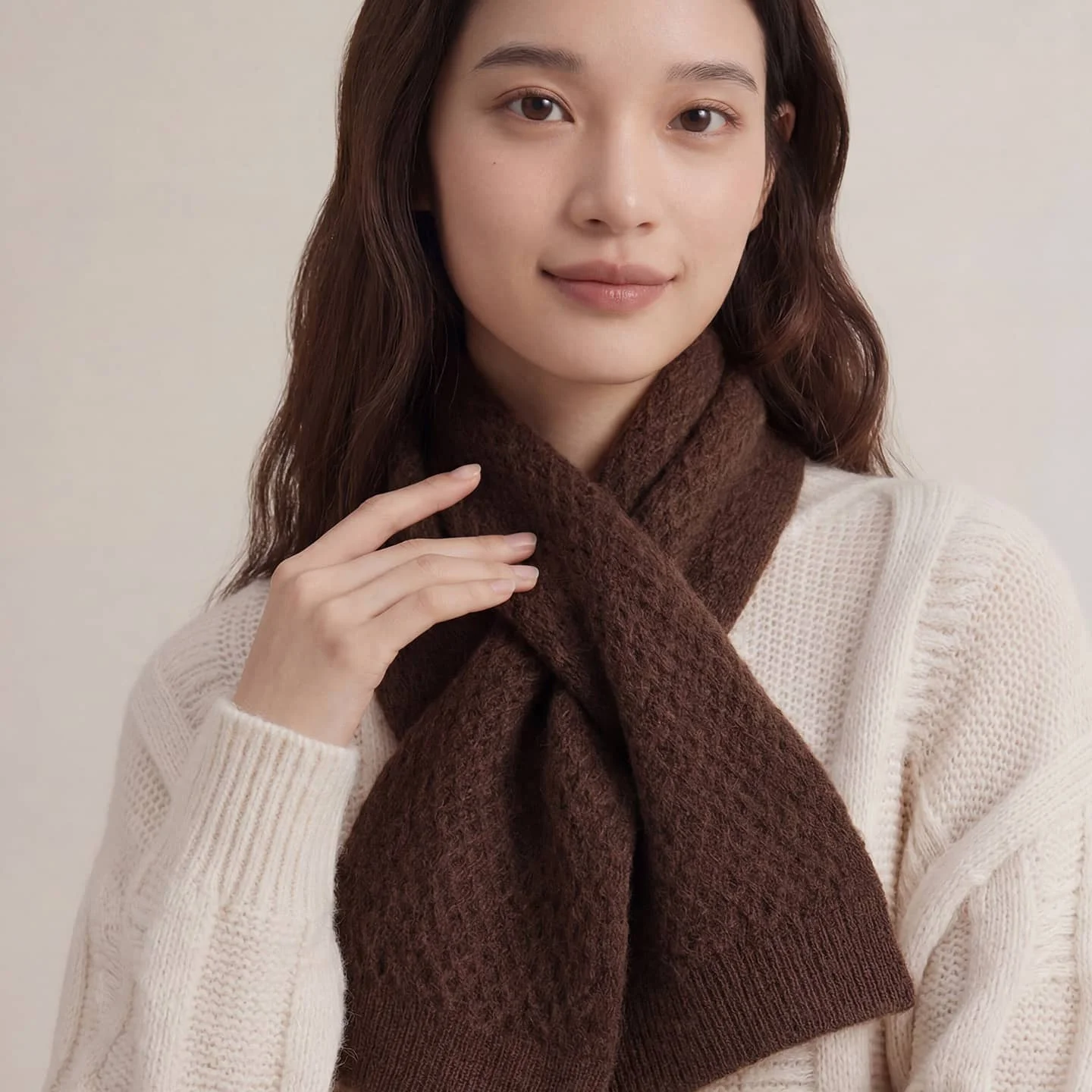New Winter Women's Scarf 100% Wool Knitting 75cmx18cm Soft Fashionable Ladies Scarf New Arrival Best Quality RT 2026