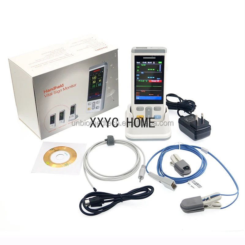 Factory Price Veterinary  medical Equipment Handheld Vital Sign Monitor Portable Multiparameter Pulse Oximeter