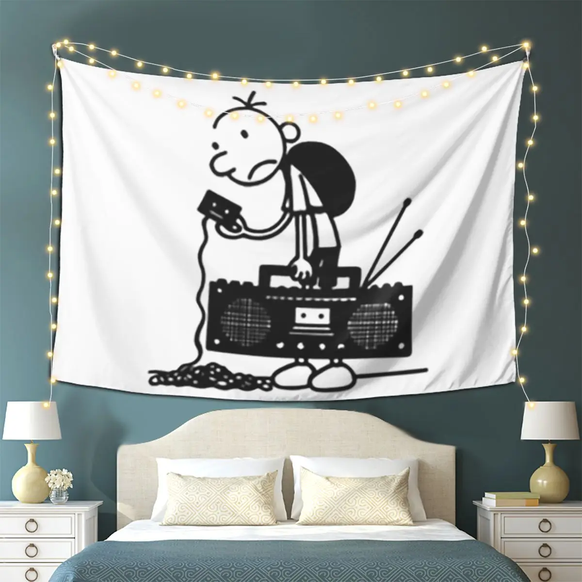 

Diary Of A Wimpy Kid Old School Tapestry Wall Hanging Aesthetic Home Decoration Tapestries for Dorm Room