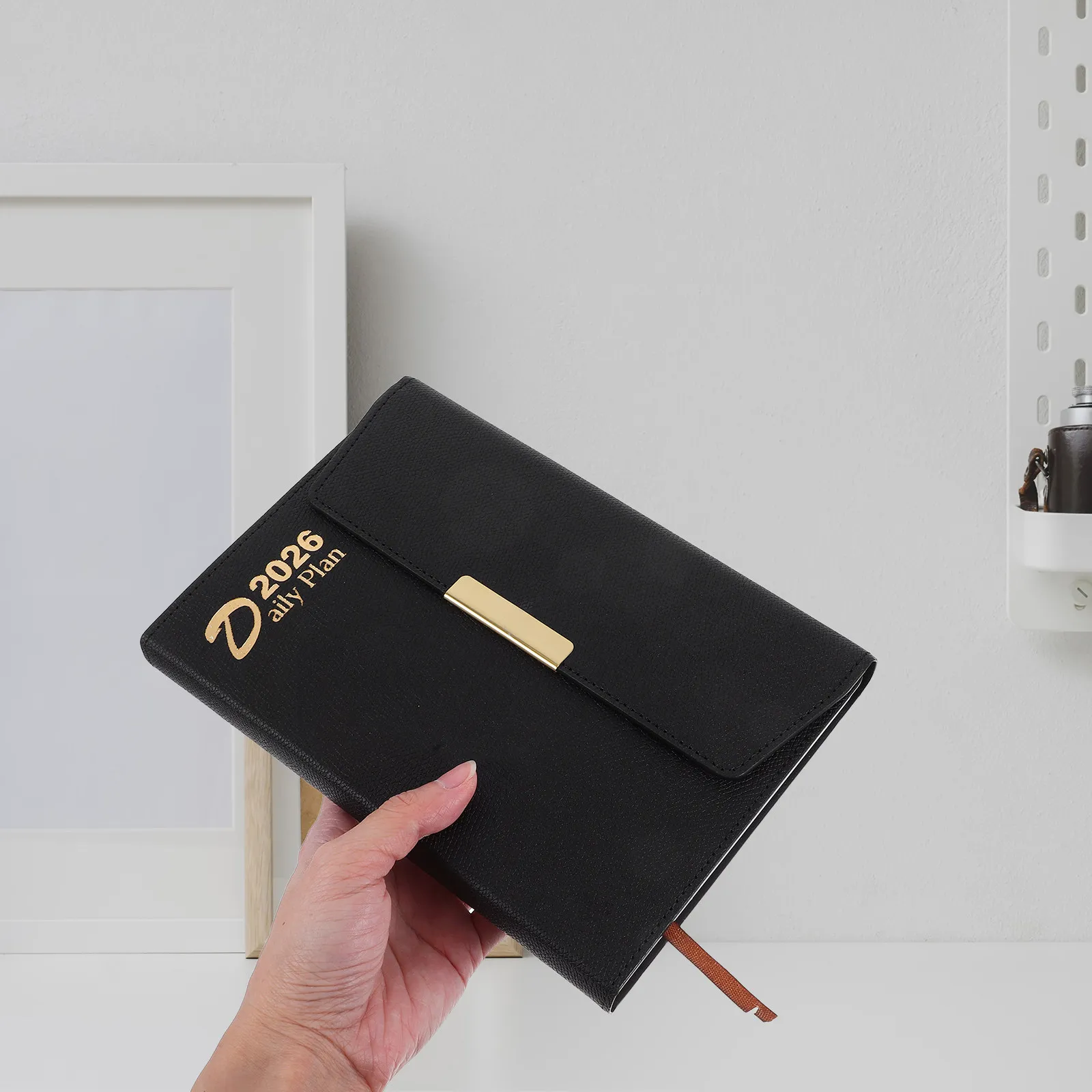 Planner Notebook Dated A5 Daily Planner 2026 Quick Navigation Ink Resistant Paper Modern Style Office Home Desk Daily Diary