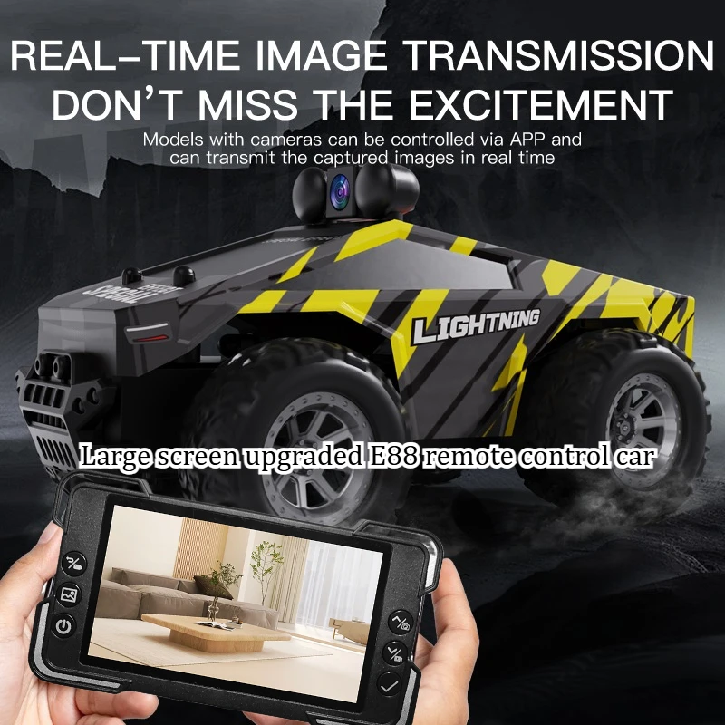 

Cool Stuff Rc Crawler Funny Gift-Upgrade 80km/h High-speed 4WD Rc Cars for Adults,1:16 Brushless Off-road Rc Truck,Monster Truck