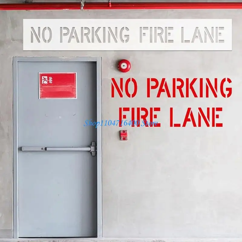 y1gd Easy to Fold Silicone Parking Sign Template Paint Template for Small Storage