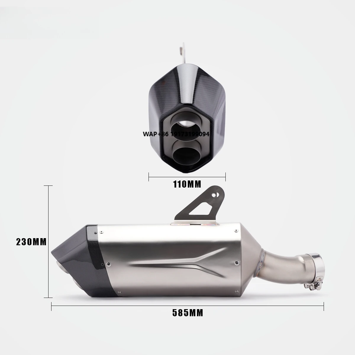 

Для S1300gs из углеродного волокна, нержавеющая сталь, средний хвост, интегрированная выхлопная система, прецизионная сварка, глубокая мощность, подходит для звука 2023-2025