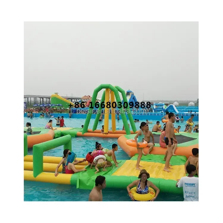 

2024 hot sales Outdoor Manufacturer Sport Floating Aqua Inflatable Sea Water Park Obstacle Inflatable Water park