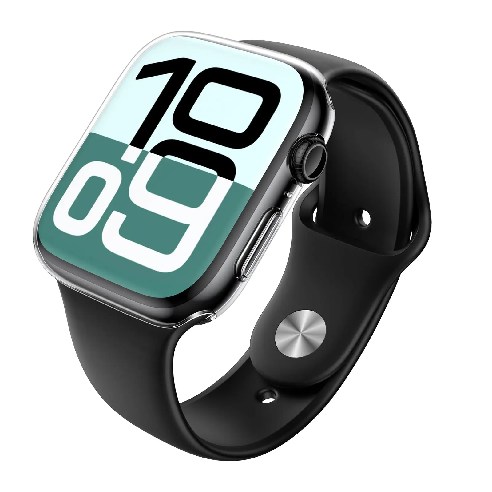 TPU-Schutzhülle für Apple Watch-Zubehör, Serie 9, 8, 7, 6, 5, 4, 3, SE 41 mm, 45 mm, 38–42–44–40 mm, Displayschutzfolie für Apple Watch-Armband