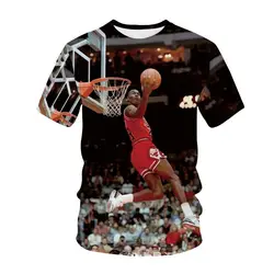 New Basketball Star Print 3D Printed T-shirt Short sleeved Child Adult T-shirt Casual Fashion New Top Casual Round Neck T-shirt