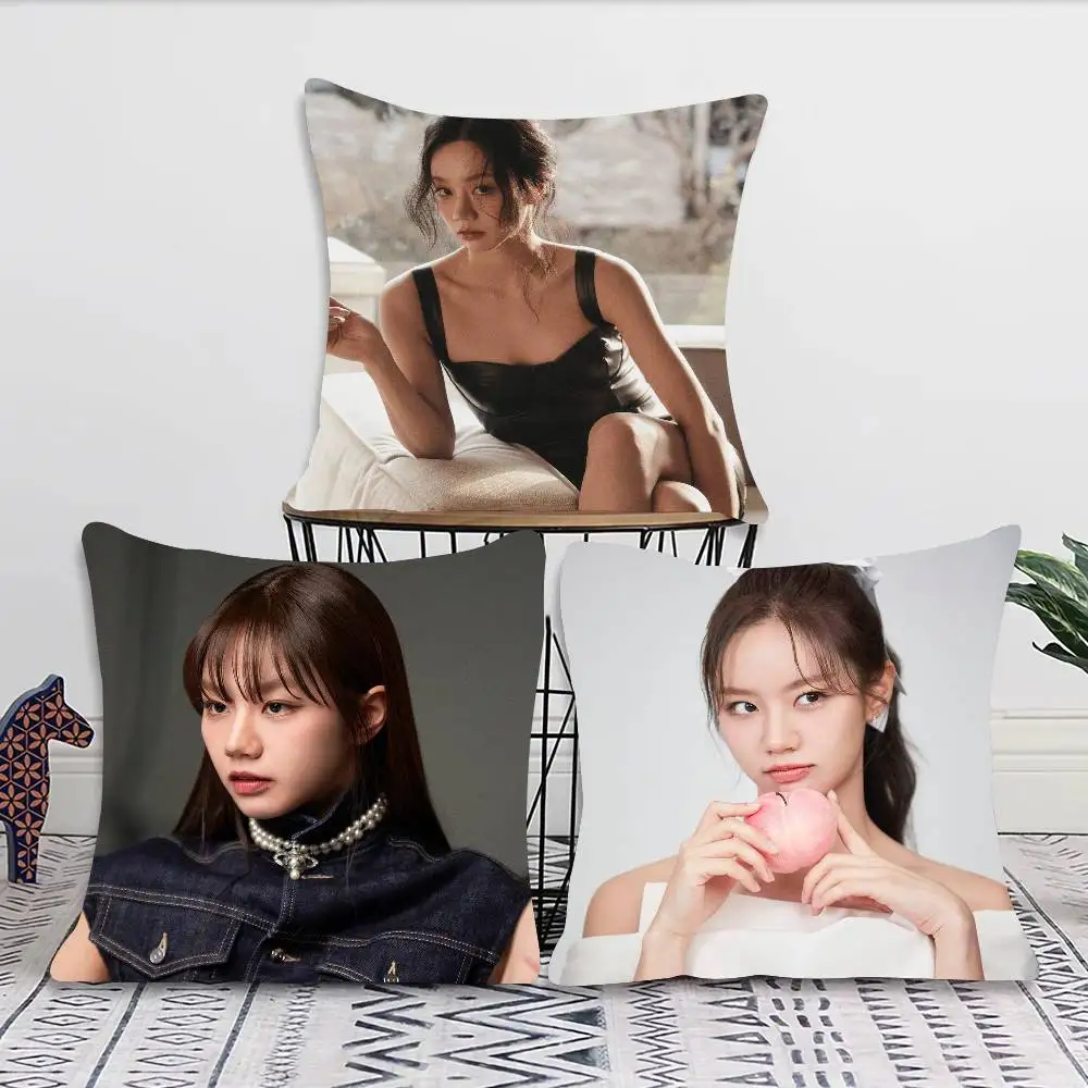 Korean Singer And Actor Lee Hyeri Pillow Case Fashion Square Pillowcase Bedroom Sofa Room Ins Decoration Leisure
