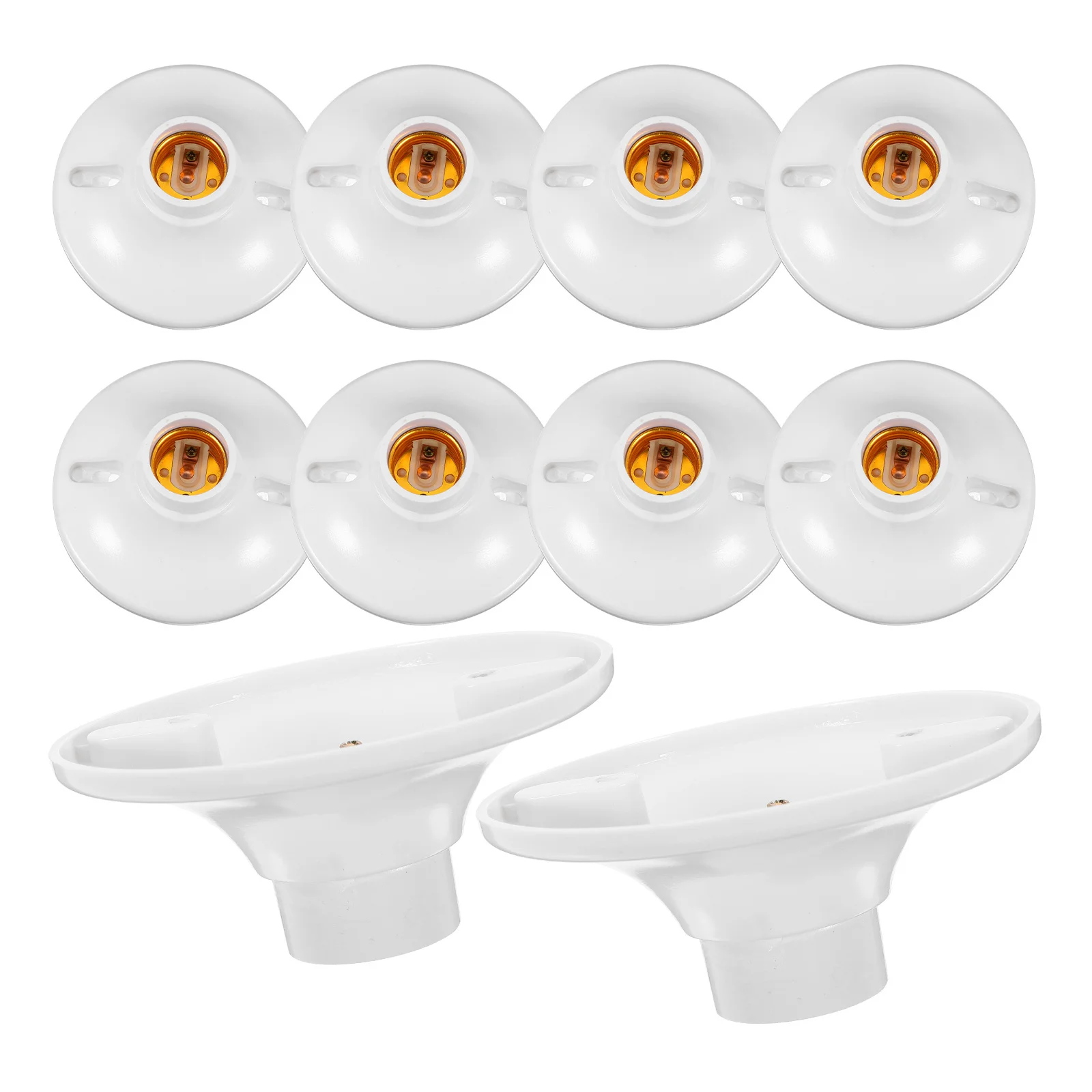 

10Pcs Heavy Duty E27 Lamp Socket Ceiling Light Fitting Heat Resistant Bulb Holder for Indoor Lighting Solutions